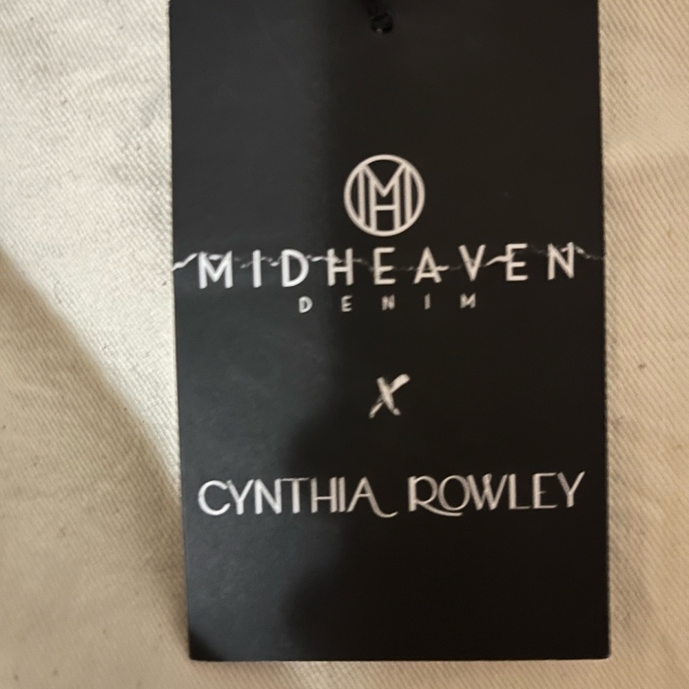Cynthia rowley x Midheaven Denim Ecru Bellbottoms - Picture 7 of 8